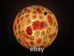 Art Deco Collection Francaise Lady Figural Lamp With Millefiori Glass Shade