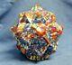 Art Deco End Of Day Spatter Glass Starburst Lamp Shade Globe