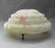 Art Deco Glass Flycatcher Lamp Shade Marbled White Green & Pink Hanging Bowl