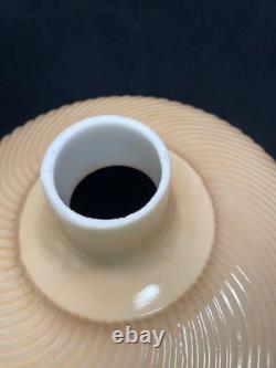 Art Deco Nouveau Nu Gold Swirl Glass Torchiere Lamp Shade. 14