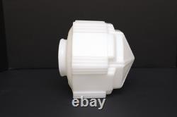 Art Deco Skyscraper Milk Glass Lamp Ceiling Shade 7.25