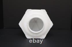 Art Deco Skyscraper Milk Glass Lamp Ceiling Shade 7.25