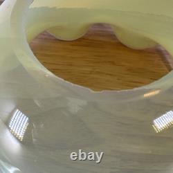 Art Nouveau VASELINE URANIUM Art Glass 1.75 Fit Light Fixture Lamp Shade