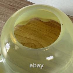 Art Nouveau VASELINE URANIUM Art Glass 1.75 Fit Light Fixture Lamp Shade