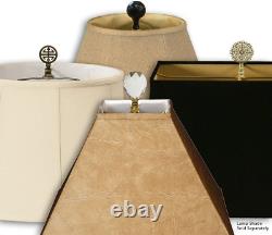 BSO-705-10BG Square Cut Corner Bell Lamp Shade, BSO-705, Beige, 10 Inch