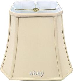 BSO-705-10BG Square Cut Corner Bell Lamp Shade, BSO-705, Beige, 10 Inch