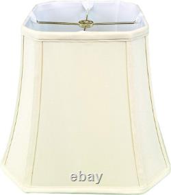 BSO-705-10EG Square Cut Corner Bell Lamp Shade, BSO-705, Eggshell, 10 Inch