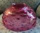 Bullseye Cranberry Parlor Dome Lamp Shade 1800's 14 Inch Nice