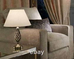 Barley Twist Traditional Table Lamp & Shade Antique Brass Lounge Bedside Lamps