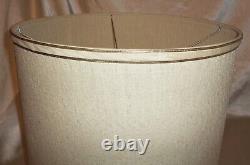 Basketweave Textured Drum Vintage Lamps Lamp Shades 16x13 inch Set of 2