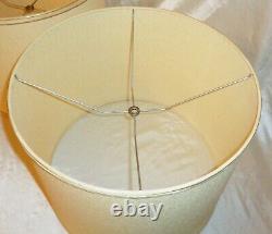 Basketweave Textured Drum Vintage Lamps Lamp Shades 16x13 inch Set of 2