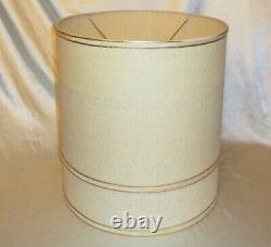 Basketweave Textured Drum Vintage Lamps Lamp Shades 16x13 inch Set of 2