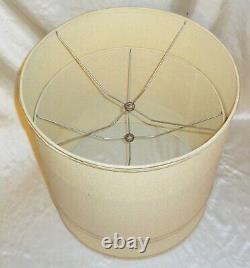 Basketweave Textured Drum Vintage Lamps Lamp Shades 16x13 inch Set of 2