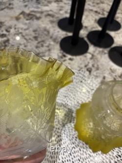 Beautiful Vintage Gas/Oil Lamp Shades