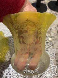 Beautiful Vintage Gas/Oil Lamp Shades