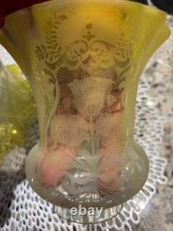 Beautiful Vintage Gas/Oil Lamp Shades