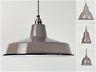 Beige Grey Classic Vintage Industrial Factory Enamel Shades Lampshade Pendant