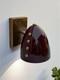 Brass Cone Wall Sconce Mid Century Italian Rivet Light Fixture Vintage Wall Lamp