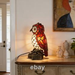 Bronze Tiffany Owl Shaped Desk Lamp, Single Head Home Decoration Glass Lamp, New Bronze Tiffany Owl Shaped Desk Lamp, Single Head Home Decoration Glass Lamp, New