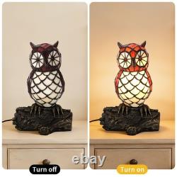 Bronze Tiffany Owl Shaped Desk Lamp, Single Head Home Decoration Glass Lamp, New Bronze Tiffany Owl Shaped Desk Lamp, Single Head Home Decoration Glass Lamp, New