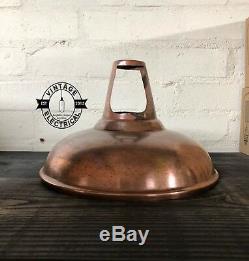 Cawston Solid Antique Copper Metal Shade Kitchen Pendant Lampshade Industrial