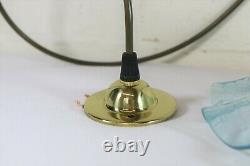 Ceiling Light A Vintage French Crackle Glass Lampshade Pale Blue Antique Style