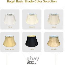 Chic Eggshell Drum Bell Lamp Shade 13x19x11.26 Inches for Stylish Decor