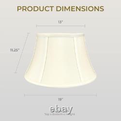 Chic Eggshell Drum Bell Lamp Shade 13x19x11.26 Inches for Stylish Decor