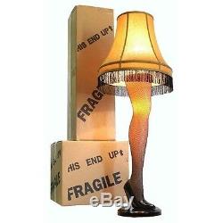 Christmas Leg Lamp Story 45in Light Vintage Fringe Lampshade Replica Holiday