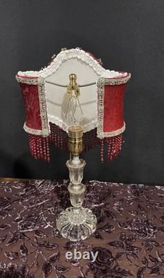 Christmas Santa Lampshade And Vintage Lamp
