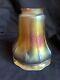 Circa 1900 Signed Quezal Gold Iridescent Art Glass Shade