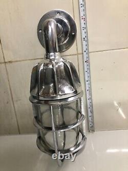 Collectible Lamp Shade Aluminum Marine Antique Exterior Wall Sconce Lamp Fixture