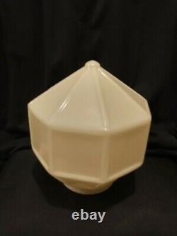 Custard Uranium Glass Sconce Lamp Shade Great Condition 7