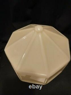 Custard Uranium Glass Sconce Lamp Shade Great Condition 7