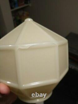 Custard Uranium Glass Sconce Lamp Shade Great Condition 7