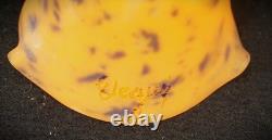 Degue France 2.25 Fitter Art Deco Pendant Blown Glass Light Shades Set Of 3