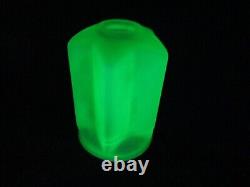 Depression Green Art Deco Glass Lamp LIght Shade Globe
