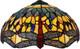 Dragonfly Style Stained Glass Lamp Shade Replacement Only 16x8 Inch Tiffany Lamp