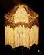 Duchess. Victorian Deco Beaded Lampshade. Exquisite Gold Chenille Brocade 10