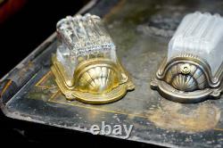 Elega Vintage Art-Deco Brass Wall Sconce Vint-In-Haus