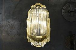 Elega Vintage Art-Deco Brass Wall Sconce Vint-In-Haus