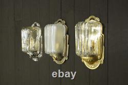Elega Vintage Art-Deco Brass Wall Sconce Vint-In-Haus