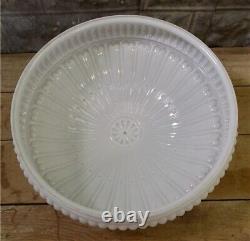 Elegant Lamp Shade Globe, White Glass Ceiling Light Fixture, Vintage Pendant A