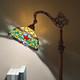 Elegant Victorian Tiffany 62 Adjustable Stained Glass Floor Lamp For Home Decor