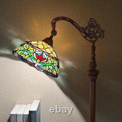 Elegant Victorian Tiffany 62 Adjustable Stained Glass Floor Lamp for Home Decor