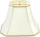 Elegant Vintage Silk Bell Lamp Shade Eggshell, 12 High, Medium Size