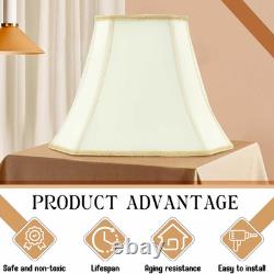 Elegant Vintage Silk Bell Lamp Shade Eggshell, 12 High, Medium Size