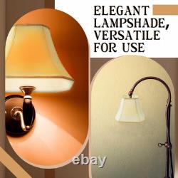 Elegant Vintage Silk Bell Lamp Shade Eggshell, 12 High, Medium Size