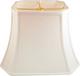 Elegant White Linen Rectangle Cut Corner Lamp Shade 5x6.5x8x12 Inches