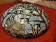 Elephant And Zebra Tiffany Style Stained Glass Lamp Shade 24 Diameter. Vintage